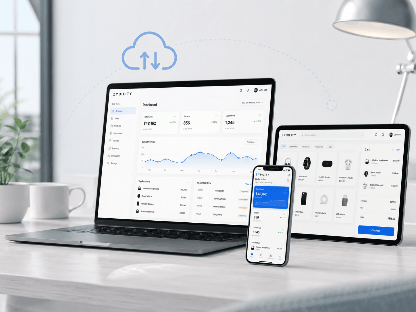 Zybility product interface preview 2